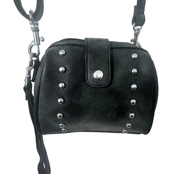 b. bag Handbags - NWT gray studded crossbody bad with wristlet strap